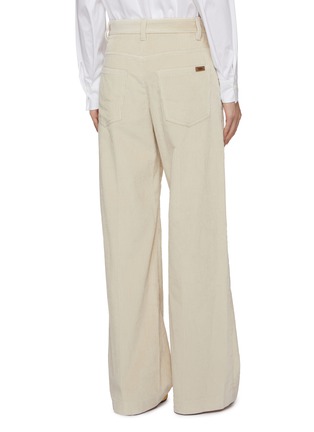 Back View - Click To Enlarge - BRUNELLO CUCINELLI - Pleated Corduroy Pants