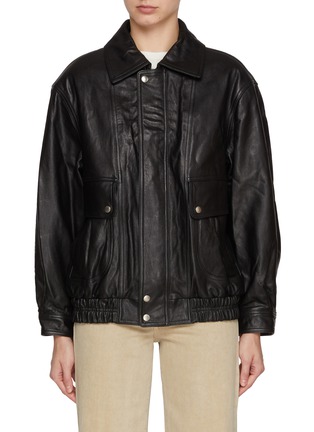 Main View - Click To Enlarge - DUNST - Unisex Oversized Leather Blouson Jacket