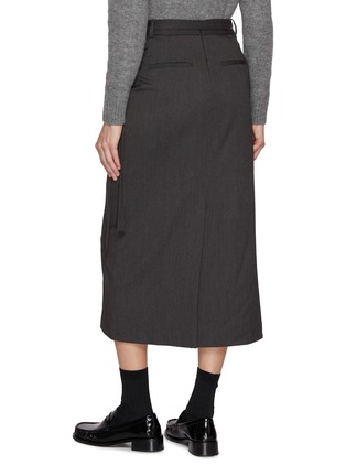 Back View - Click To Enlarge - DUNST - Tie Closure Wrap Skirt