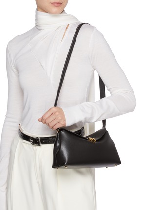 Figure View - Click To Enlarge - TOTEME - T-lock Leather Clutch Bag