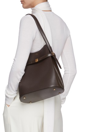 Figure View - Click To Enlarge - TOTEME - Large Belted Bucket Bag