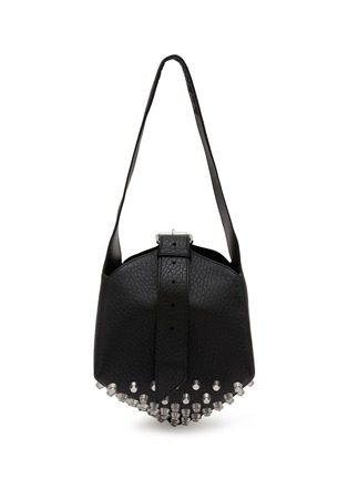 Main View - Click To Enlarge - ALEXANDERWANG - Medium Rex Studded Leather Hobo Bag