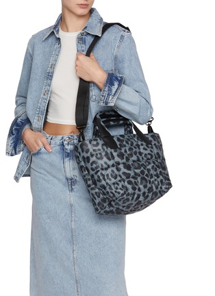 Figure View - Click To Enlarge - VEE COLLECTIVE - Small Porter Leopard Print Quilted Tote Bag