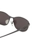 Detail View - Click To Enlarge - BALENCIAGA - Metal Rectangular Sunglasses