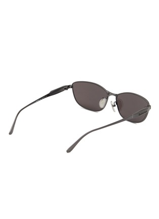 Figure View - Click To Enlarge - BALENCIAGA - Metal Rectangular Sunglasses