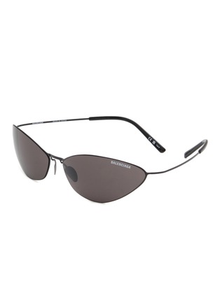 Main View - Click To Enlarge - BALENCIAGA - Titanium Cat Eye Sunglasses