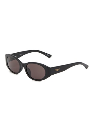 Main View - Click To Enlarge - BALENCIAGA - Recycled Acetate Oval Sunglasses