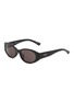 Main View - Click To Enlarge - BALENCIAGA - Recycled Acetate Oval Sunglasses