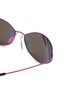 Detail View - Click To Enlarge - BALENCIAGA - Titanium Cat Eye Sunglasses