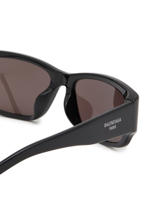 Detail View - Click To Enlarge - BALENCIAGA - Recycled Acetate Rectangular Sunglasses