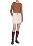 Figure View - Click To Enlarge - BLAZÉ MILANO - Appaloosa Mini Skirt