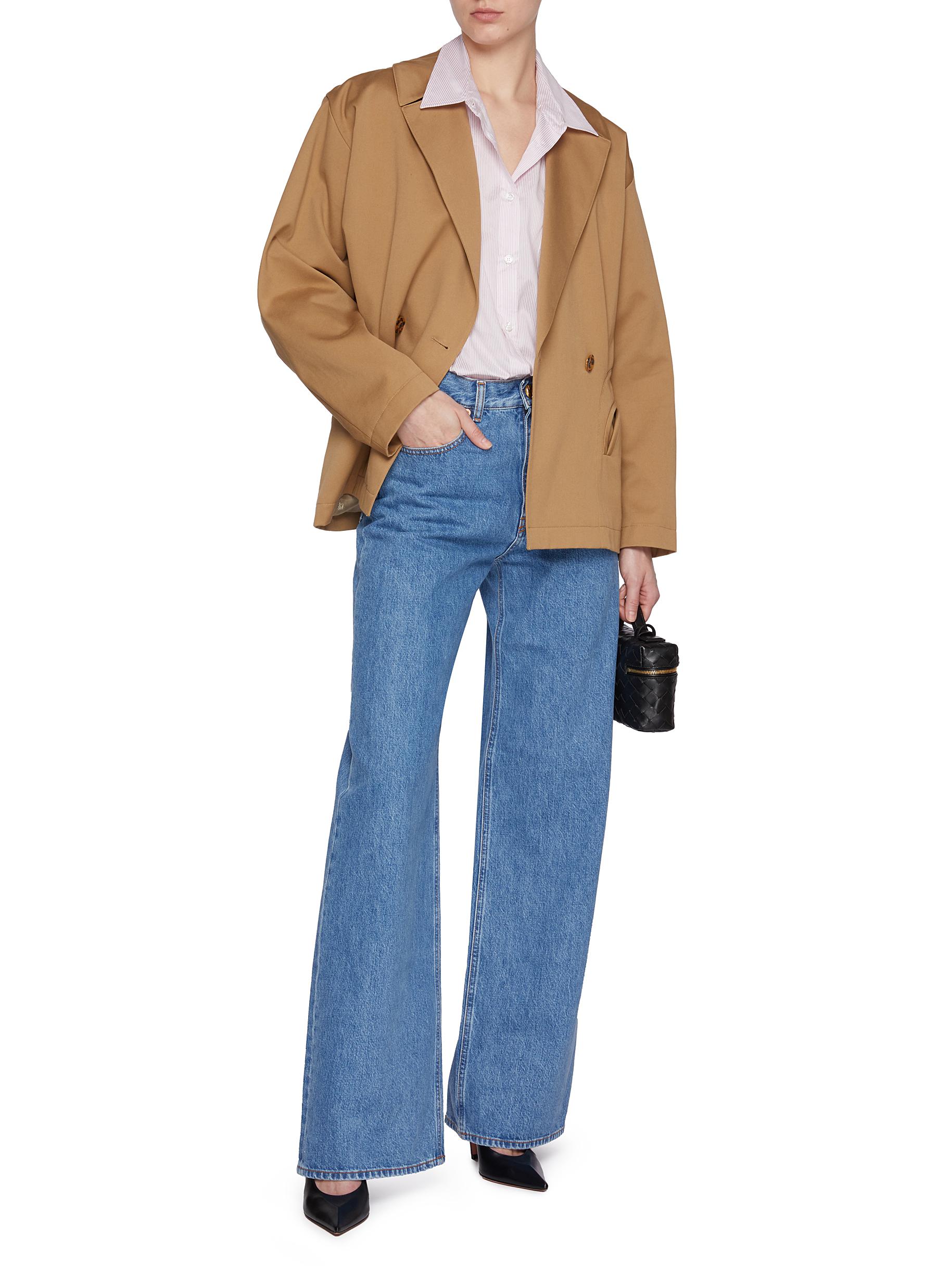 Catalina Anabas Silk Cotton Stripe Shirt - Thumbnail 2