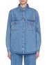 Main View - Click To Enlarge - BLAZÉ MILANO - Nariida Berber Medium Wash Denim Shirt