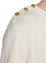  - BLAZÉ MILANO - Button Shoulder Detail Wool Silk Sweater