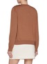 Back View - Click To Enlarge - BLAZÉ MILANO - Button Shoulder Detail Wool Silk Sweater