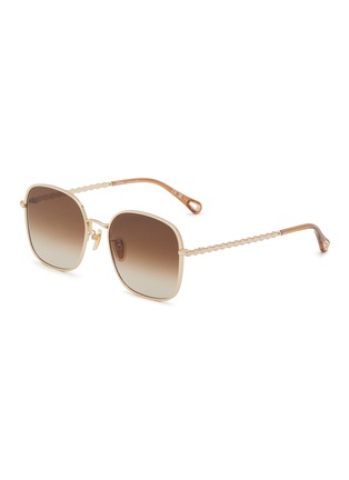 Main View - Click To Enlarge - CHLOÉ - Metal Square Sunglasses