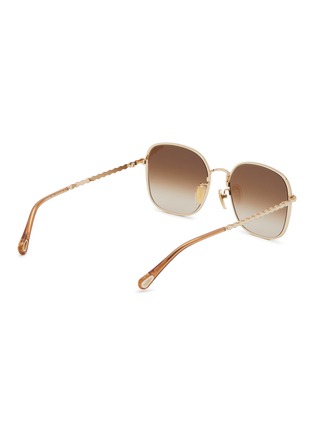 Figure View - Click To Enlarge - CHLOÉ - Metal Square Sunglasses