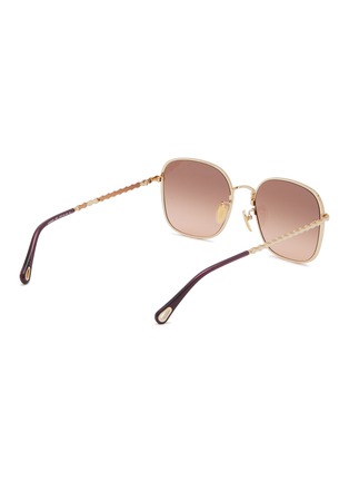 Figure View - Click To Enlarge - CHLOÉ - Metal Square Sunglasses