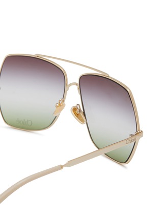 Detail View - Click To Enlarge - CHLOÉ - Aly Metal Aviator Sunglasses