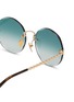 Detail View - Click To Enlarge - CHLOÉ - Metal Round Sunglasses