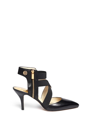 Main View - Click To Enlarge - MICHAEL KORS - 'Meadow' elastic band leather pumps