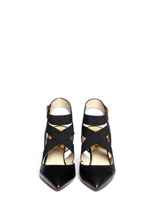 Figure View - Click To Enlarge - MICHAEL KORS - 'Meadow' elastic band leather pumps