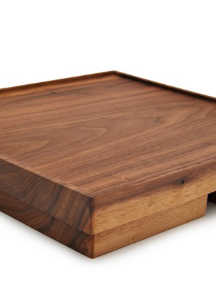 Detail View - Click To Enlarge - SOCIETY LIMONTA - Medium Treit Due Walnut Wood Tray