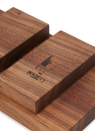 Detail View - Click To Enlarge - SOCIETY LIMONTA - Small Treit Uno Walnut Wood Tray