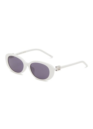 Main View - Click To Enlarge - GUCCI - Acetate Oval Sunglasses