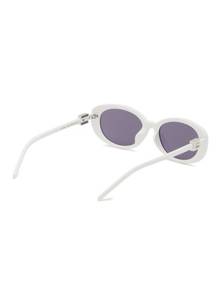 Figure View - Click To Enlarge - GUCCI - Acetate Oval Sunglasses