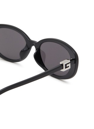 Detail View - Click To Enlarge - GUCCI - Acetate Oval Sunglasses