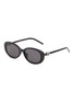 Main View - Click To Enlarge - GUCCI - Acetate Oval Sunglasses