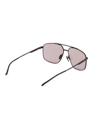 Figure View - Click To Enlarge - GUCCI - Metal Aviator Sunglasses