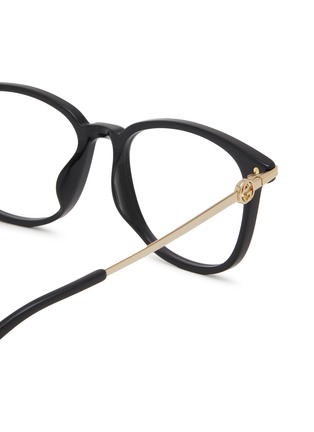 Detail View - Click To Enlarge - GUCCI - Recycled Acetate Round Optical Glasses