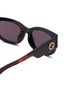 Detail View - Click To Enlarge - GUCCI - Recycled Acetate Oval Sunglasses