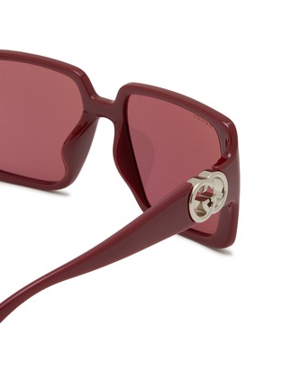 Detail View - Click To Enlarge - GUCCI - Acetate Square Sunglasses