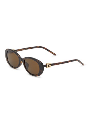 Main View - Click To Enlarge - GUCCI - Acetate Oval Sunglasses