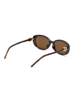 Figure View - Click To Enlarge - GUCCI - Acetate Oval Sunglasses