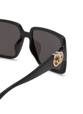 Detail View - Click To Enlarge - GUCCI - Acetate Square Sunglasses