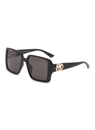 Main View - Click To Enlarge - GUCCI - Acetate Square Sunglasses