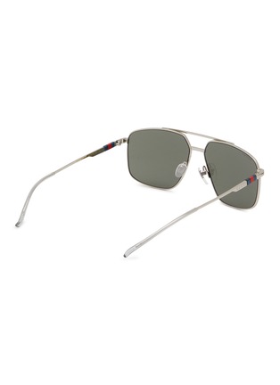 Figure View - Click To Enlarge - GUCCI - Metal Aviator Sunglasses