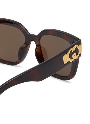 Detail View - Click To Enlarge - GUCCI - Acetate Square Sunglasses