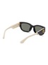 Figure View - Click To Enlarge - GUCCI - Recycled Acetate Oval Sunglasses