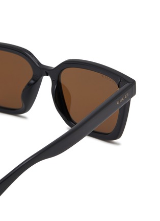 Detail View - Click To Enlarge - GUCCI - Acetate Square Sunglasses