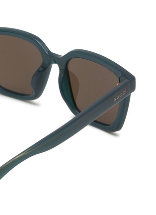 Detail View - Click To Enlarge - GUCCI - Acetate Square Sunglasses