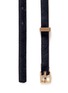 Detail View - Click To Enlarge - MAISON BOINET - Calf hair skinny belt