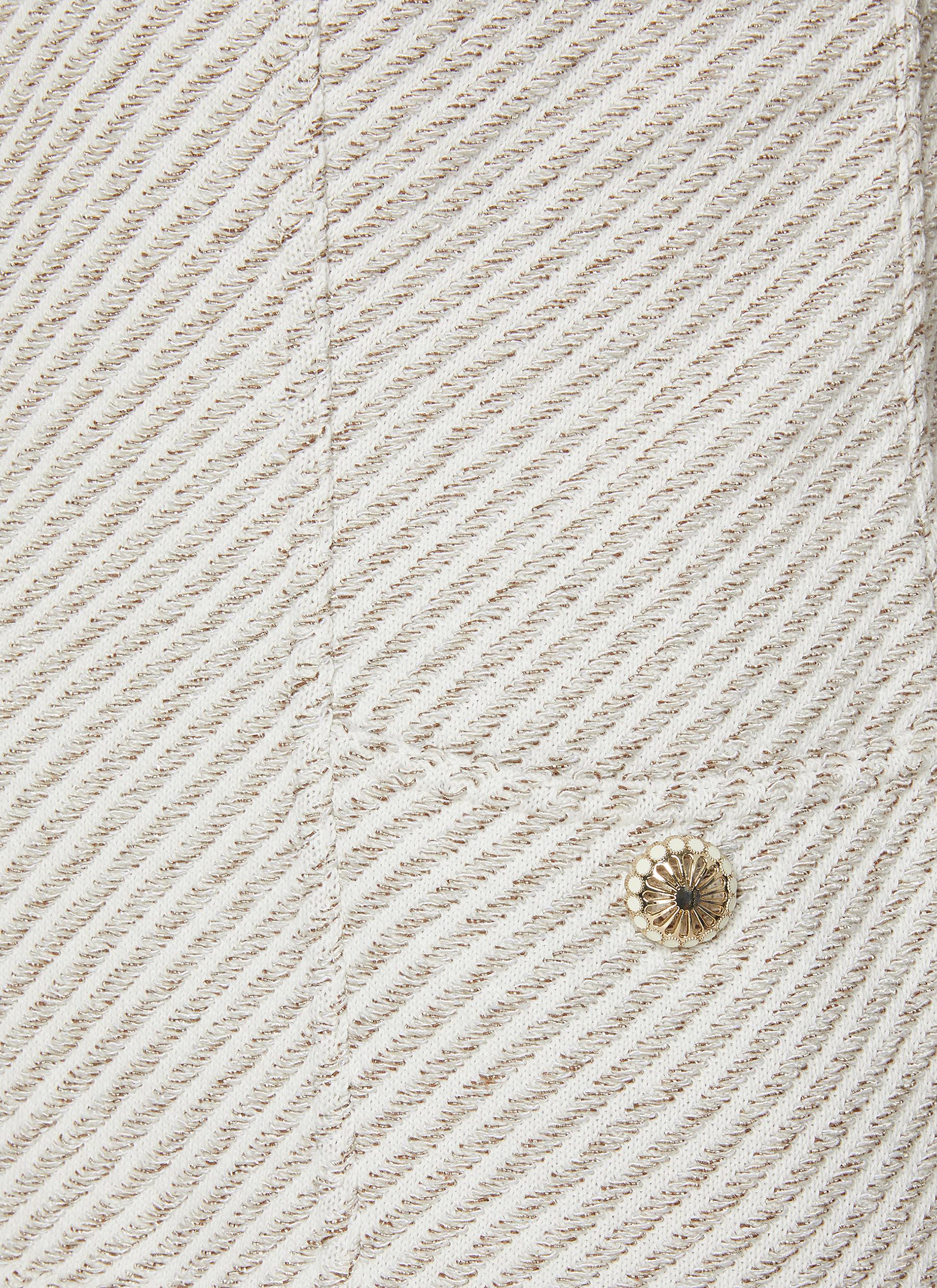 Collared Cotton Blend Cardigan - Thumbnail 4