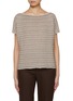 Main View - Click To Enlarge - BRUNO MANETTI - Sequin Embellished Cotton Linen Blend Top