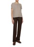 Figure View - Click To Enlarge - BRUNO MANETTI - Sequin Embellished Cotton Linen Blend Top