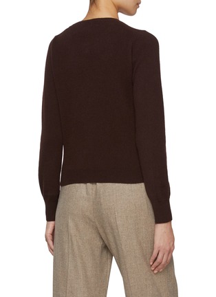 Back View - Click To Enlarge - BRUNO MANETTI - Crewneck Cashmere Cardigan